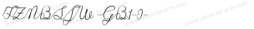FZNBSJW -GB1-0字体转换